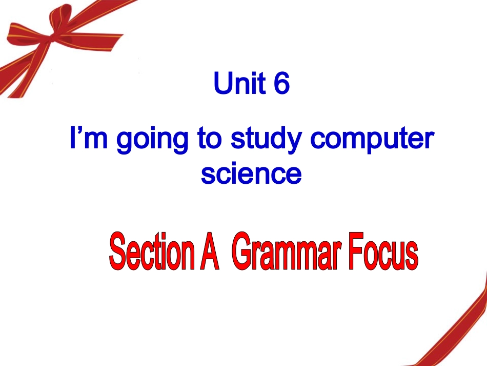 人教版八年级英语上Unit6SectionA-2【课件】_第1页