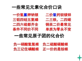 化学式与化合价课件