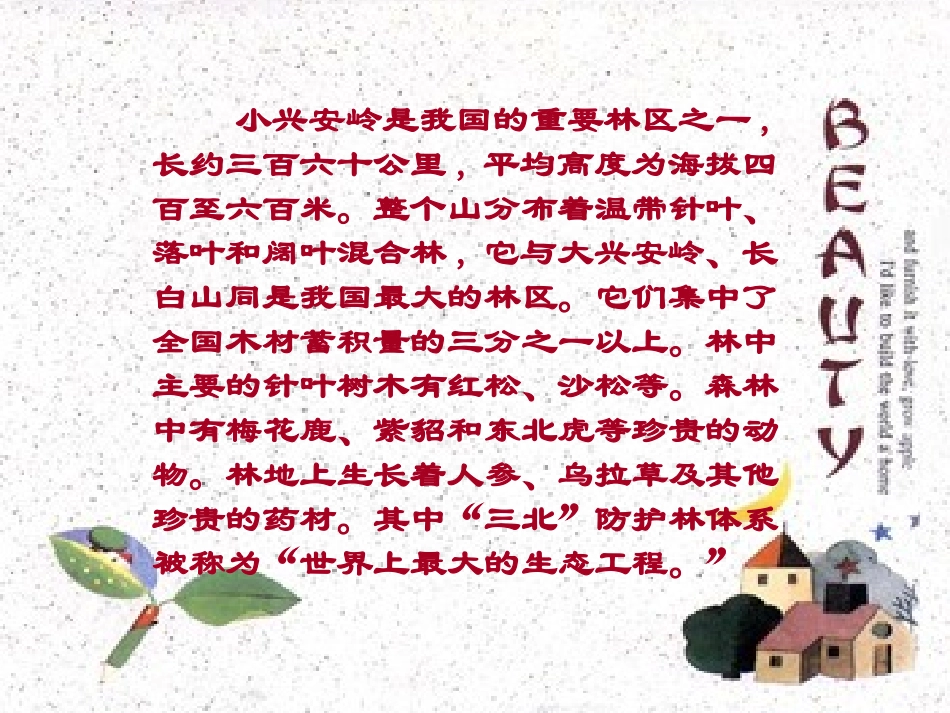 美丽的小兴安岭课件(3)_第2页