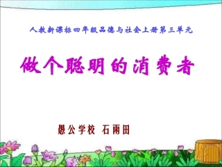 《做个聪明的消费者》PPT课件