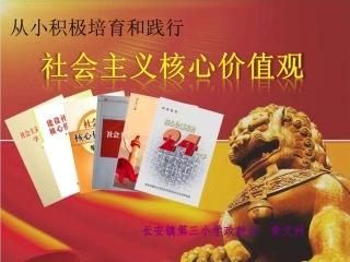 《从小积极培育和践行社会主义核心价值观》主题班会