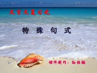 文言特殊句式1