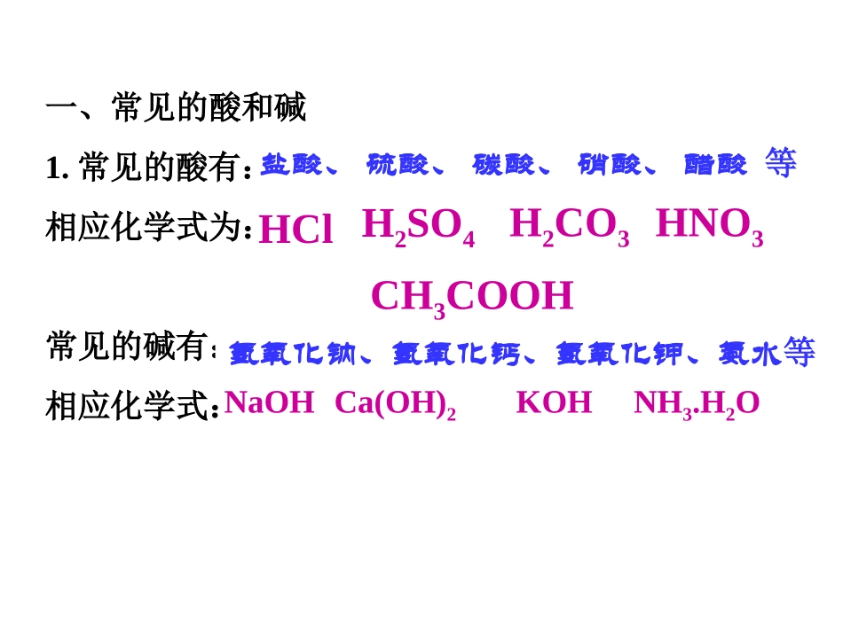 九年级化学第十单元_酸和碱总复习课件_第3页