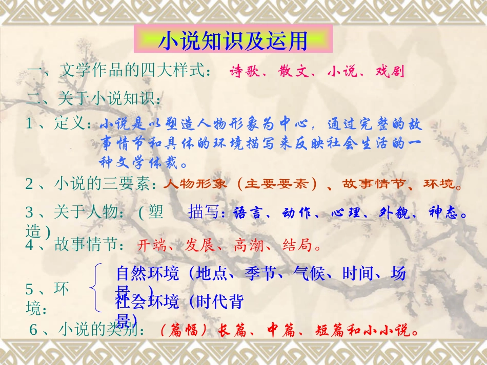 中考复习专题十二：小说阅读2_第2页