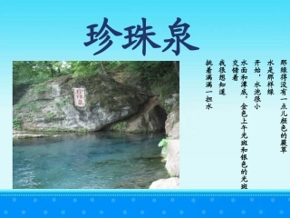 《珍珠泉》教学课件