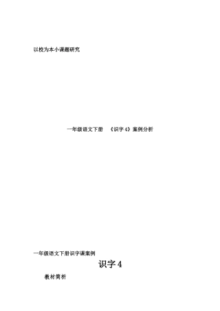 识字4案例分析