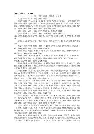真作文一等奖