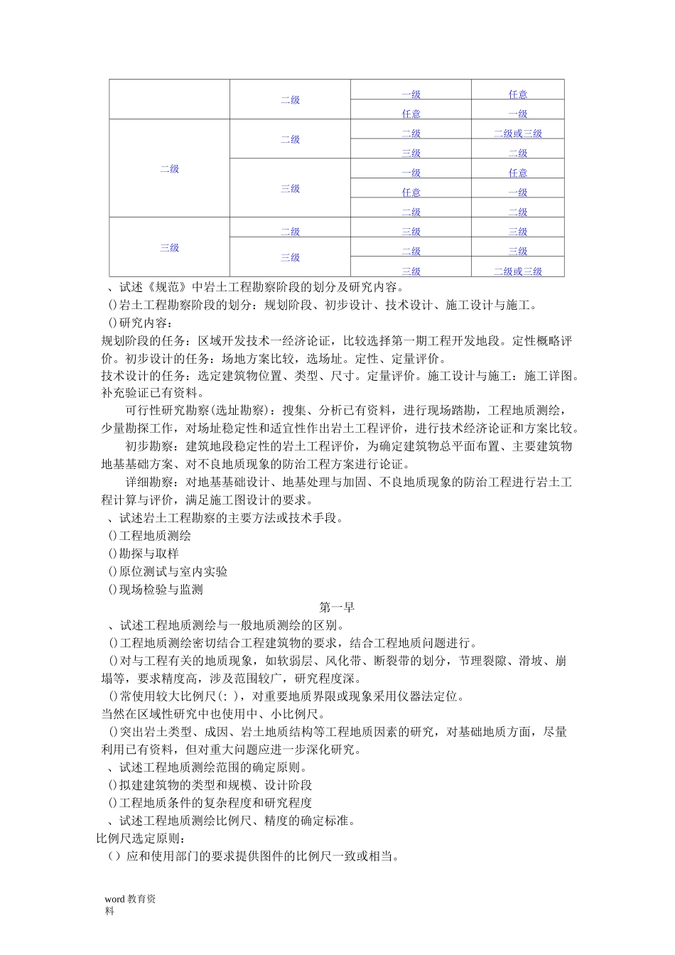 岩土工程勘察习题及答案_第3页