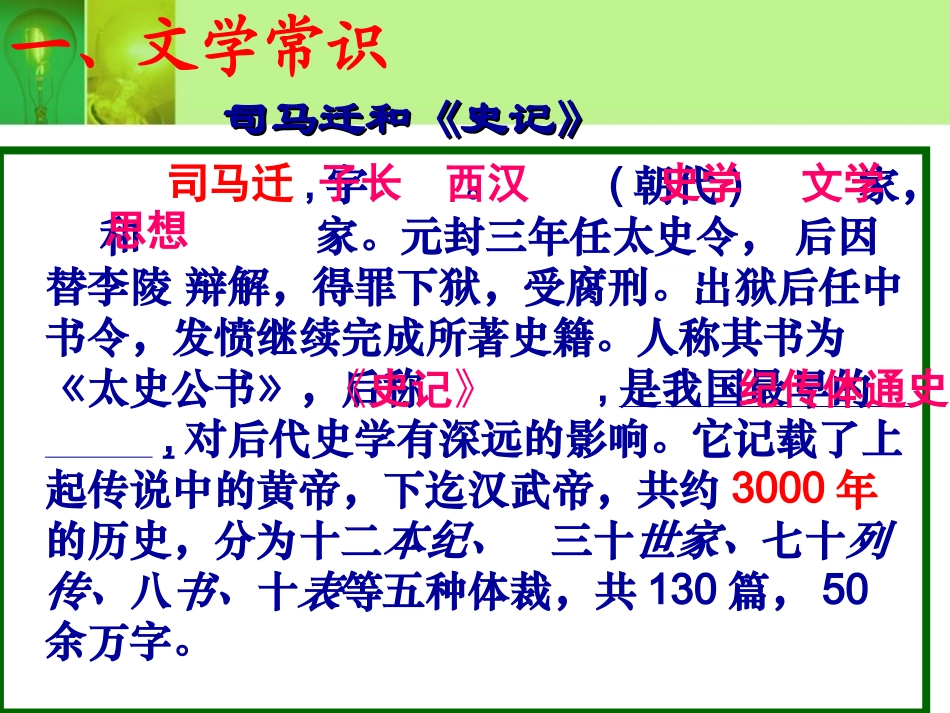 《鸿门宴》复习课件_第2页