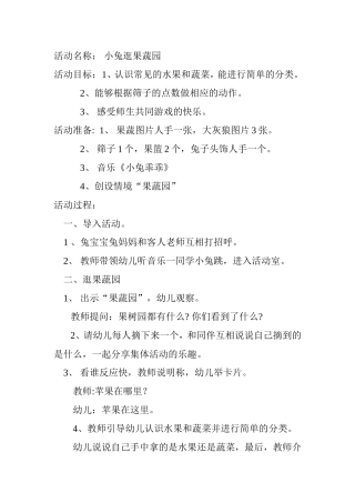 小兔逛果蔬园