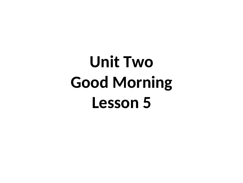 北京版小学英语第一册Lesson_5_第1页