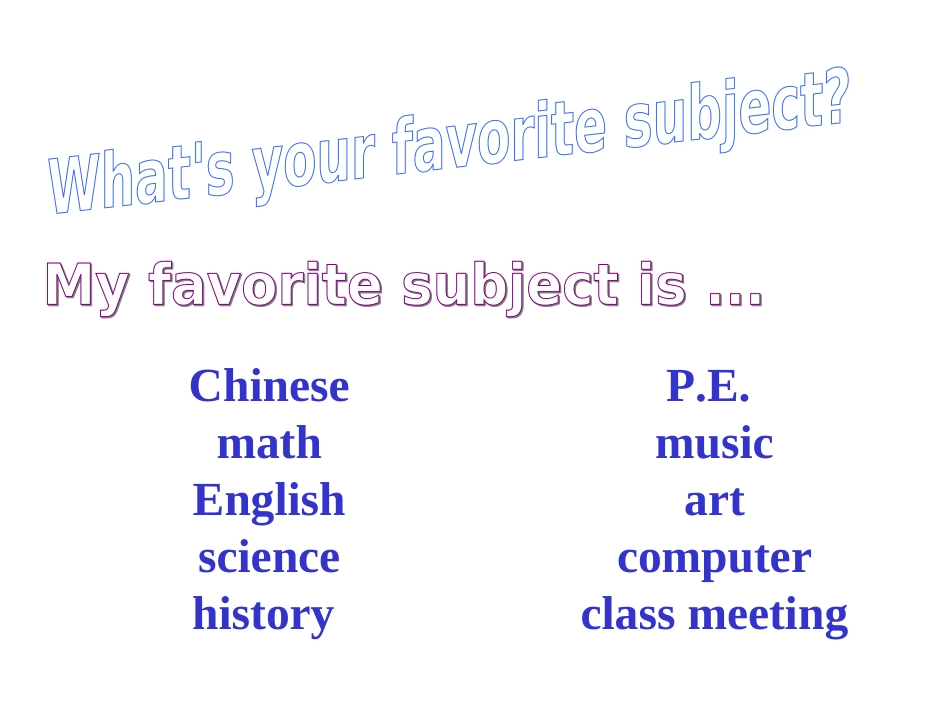 人教版新目标七年级上Unit9myfavoritesubjectisscienceperiod1课件-副本_第2页