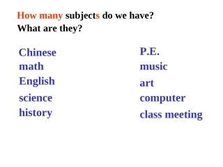 人教版新目标七年级上Unit9myfavoritesubjectisscienceperiod1课件-副本