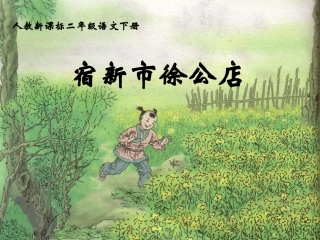 人教新课标二年级语文下册《古诗两首_宿新市徐公店_2》PPT课件
