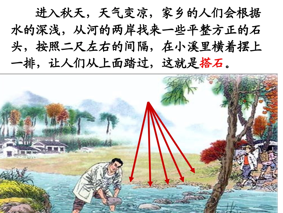 《搭石》小学语文教学课件_第3页
