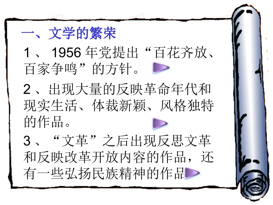 [名校联盟]江苏省无锡市东绛实验学校八年级历史下册《第20课+百花齐放推陈出新》课件_第3页