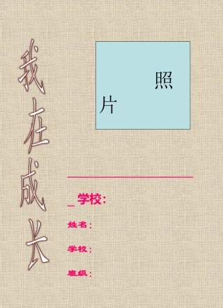 学生成长记录档案