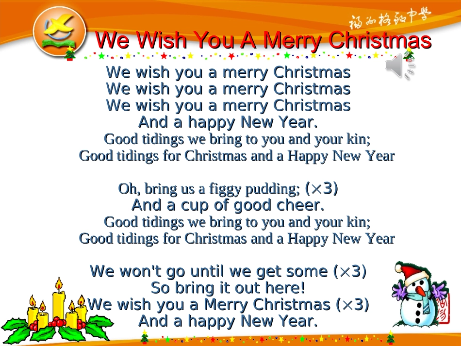 初一上圣诞节英语课件(练习一般现在时与现在进行时)_第2页