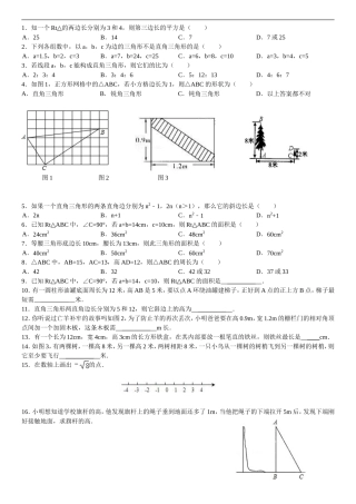 《第18章勾股定理》2012年整章水平测试（三）