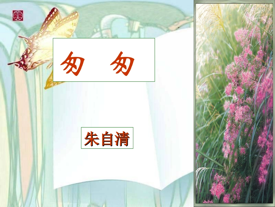 《匆匆》PPT课件_第1页