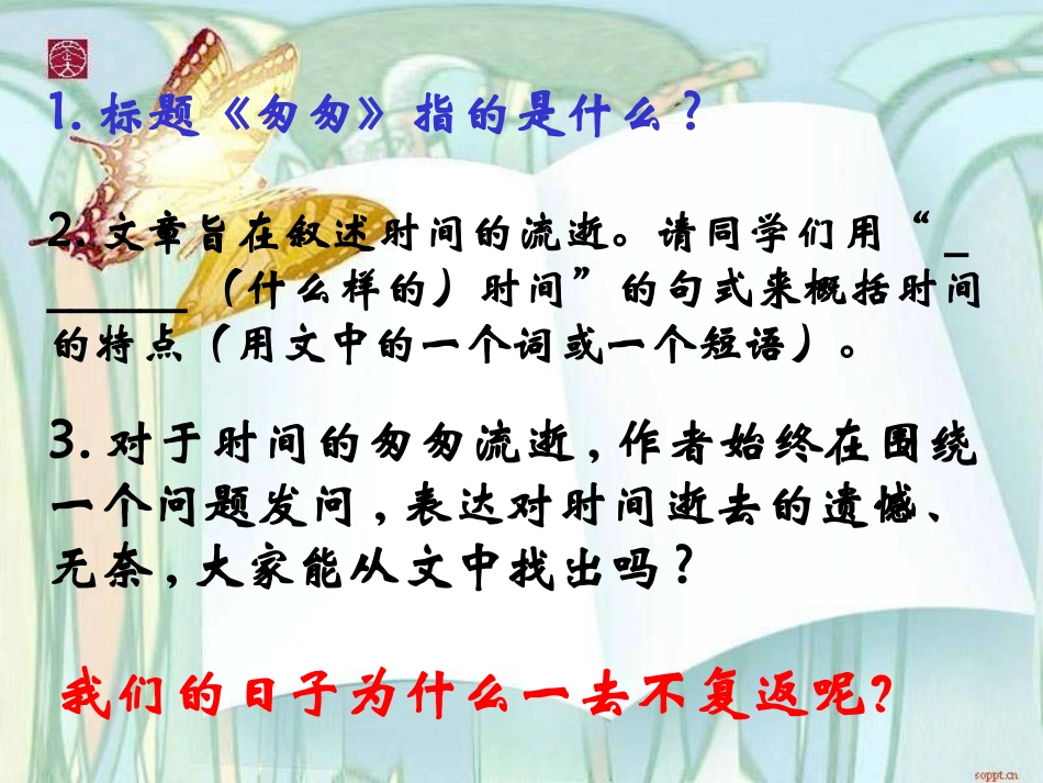 《匆匆》PPT课件_第2页