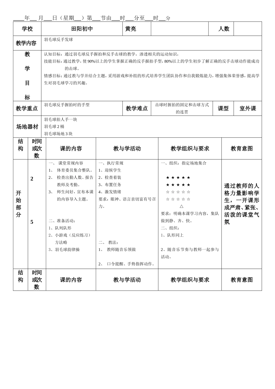 羽毛球反手发球_第1页