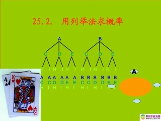 用列举法求概率数学课件