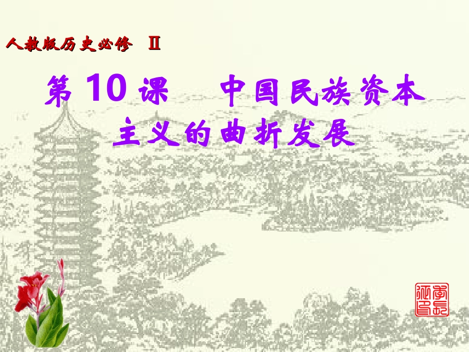 中国民族资本主义的曲折发展_第1页