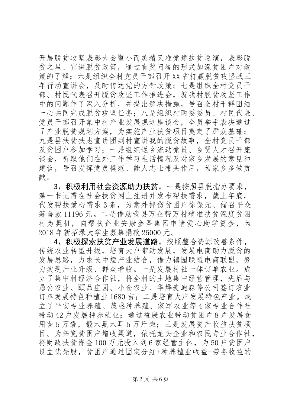 XX年第一书记工作总结_第2页