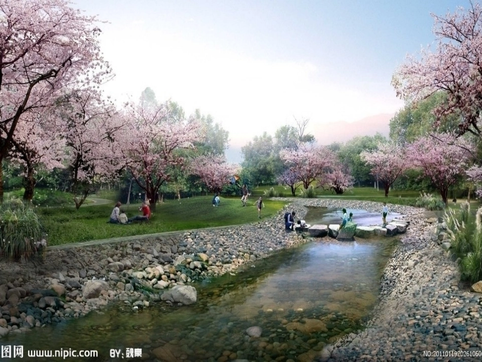 北师大版小学四下《三月桃花水》课件 (2)_第2页