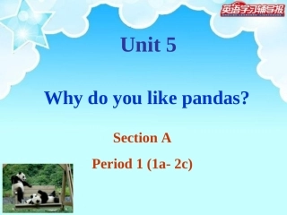 2013年新版七年级下册Unit5WhydoyoulikepandasSectionA(1课件