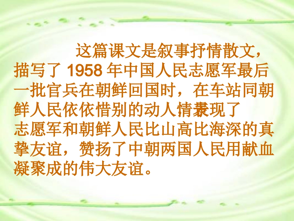 《再见了亲人》公开课课件2_第3页