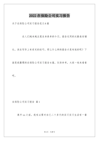 2024在保险公司实习报告_16