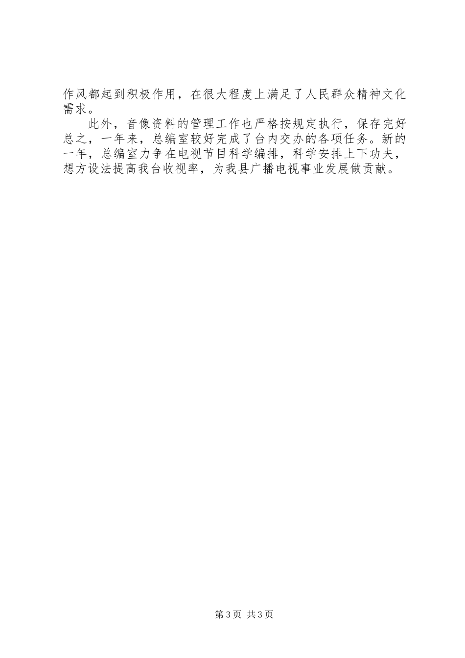XX年电视台总编年度工作总结_第3页