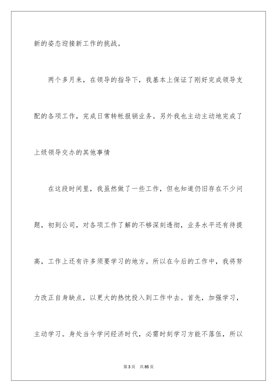 2024出纳转正工作总结_4_第3页