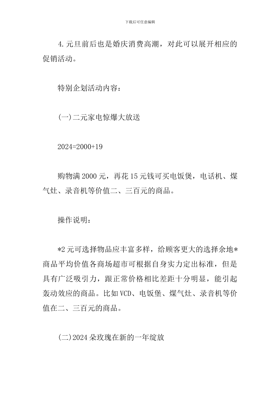 2024商场元旦活动策划书_第2页