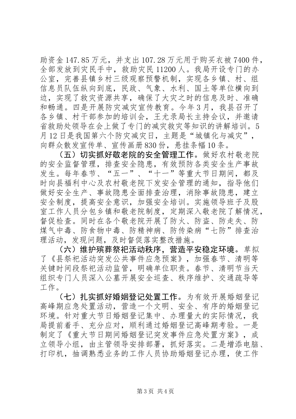 XX年民政局应急管理工作总结_第3页