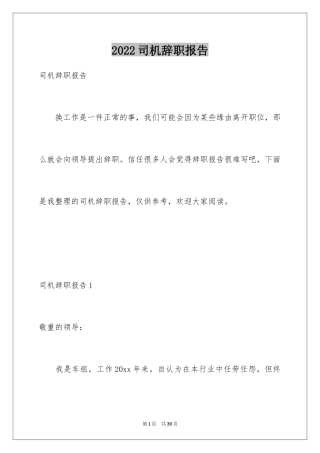 2024司机辞职报告_23