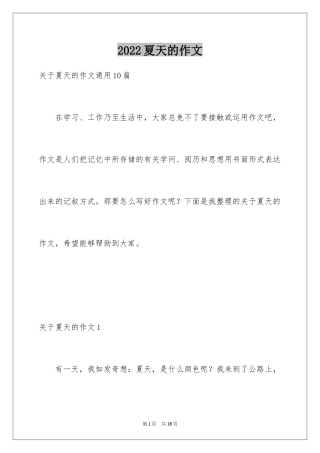 2024夏天的作文_29