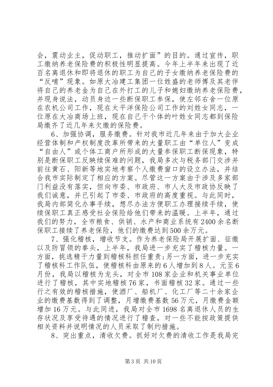 养老局局长工作总结_第3页