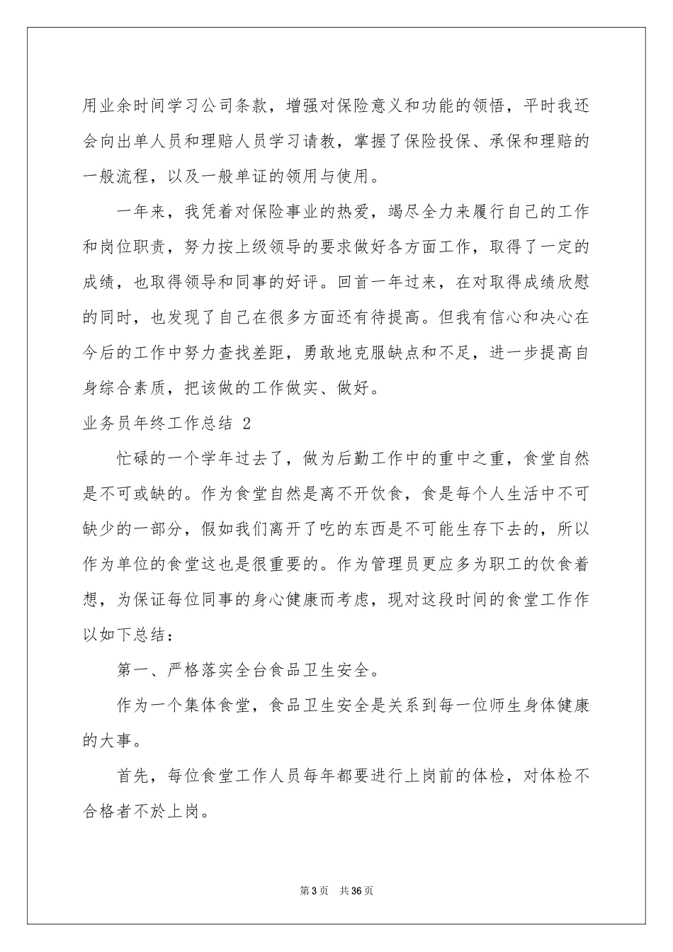 业务员年终工作参考总结 15篇_第3页