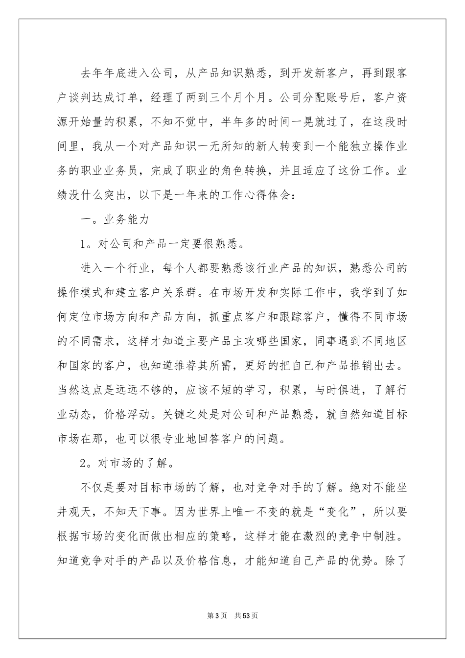 业务员工作参考总结_第3页