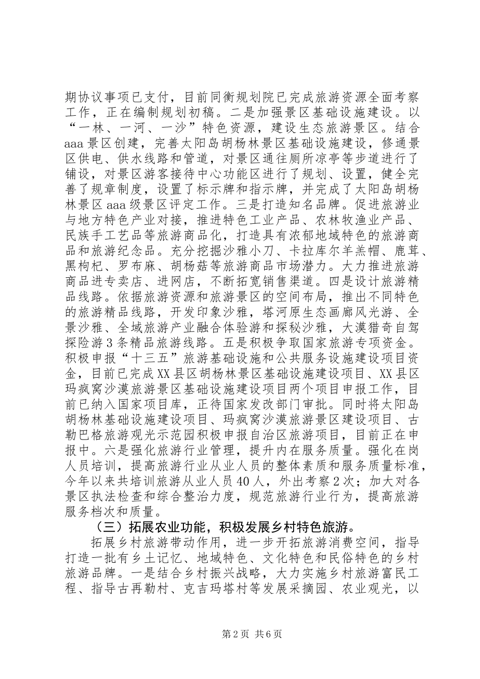XX年旅游局工作总结暨XX年工作计划_第2页
