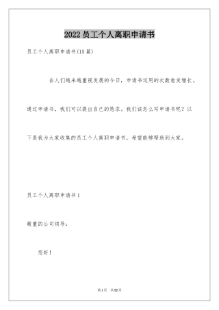 2024员工个人离职申请书_6