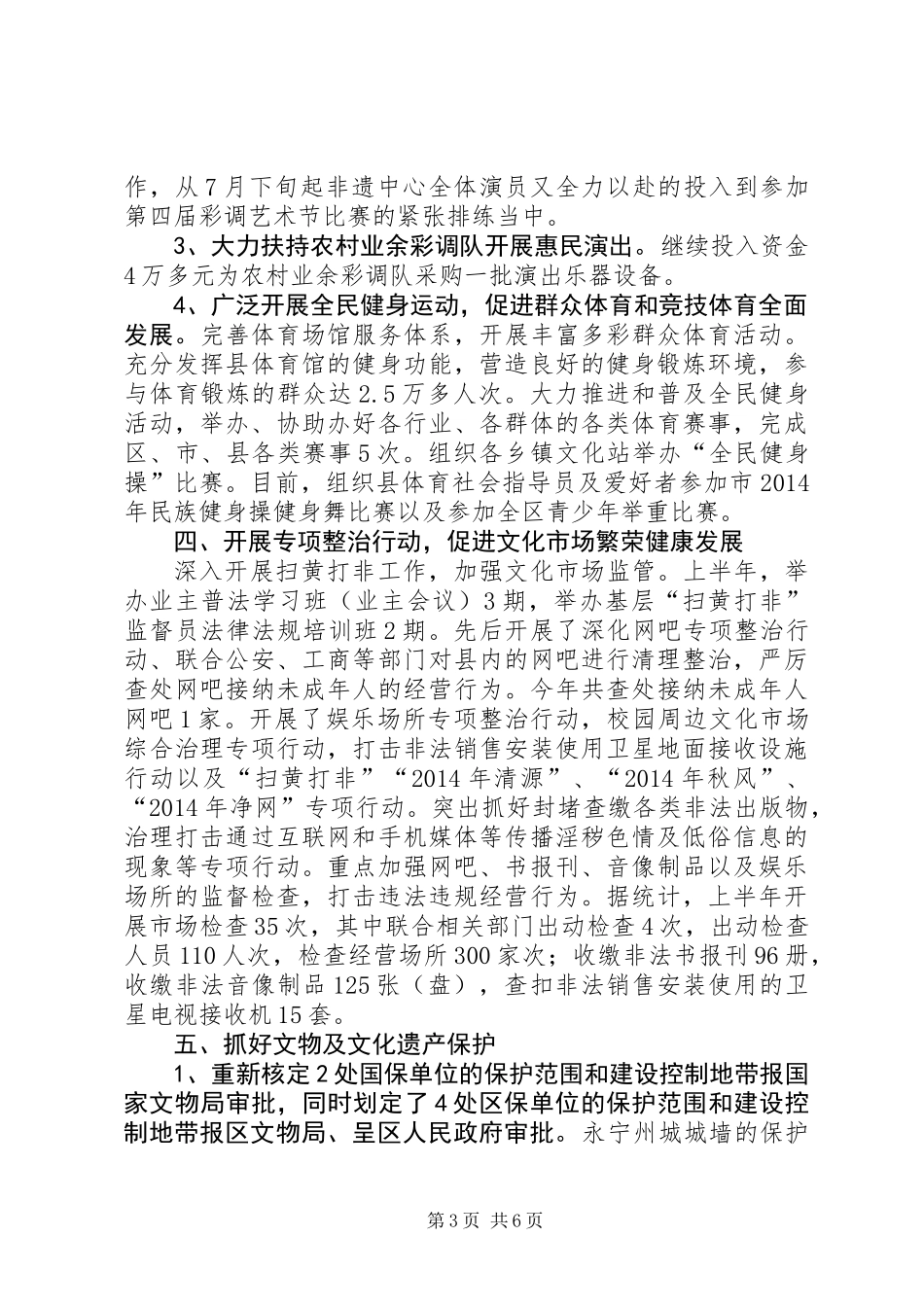 XX年文化局半年工作总结_第3页