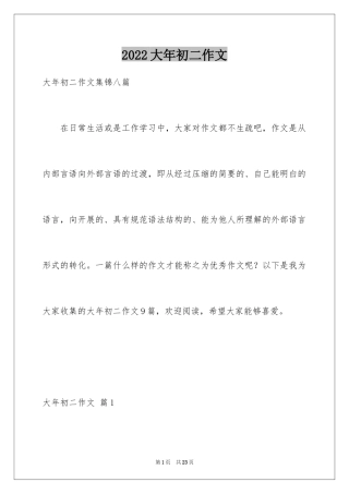 2024大年初二作文_149