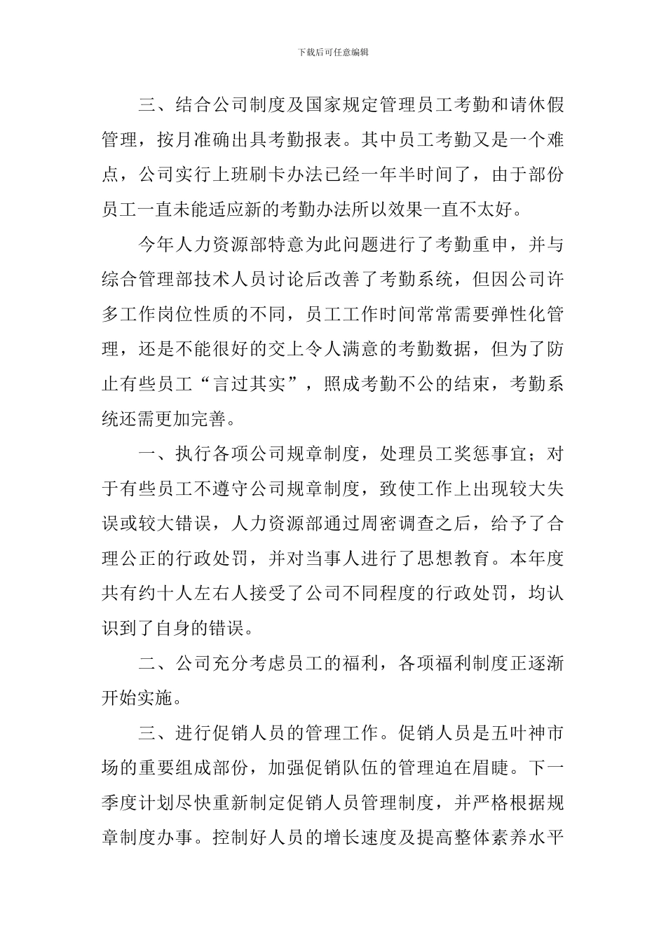 2024年人事总监工作总结范文大全10篇_第2页