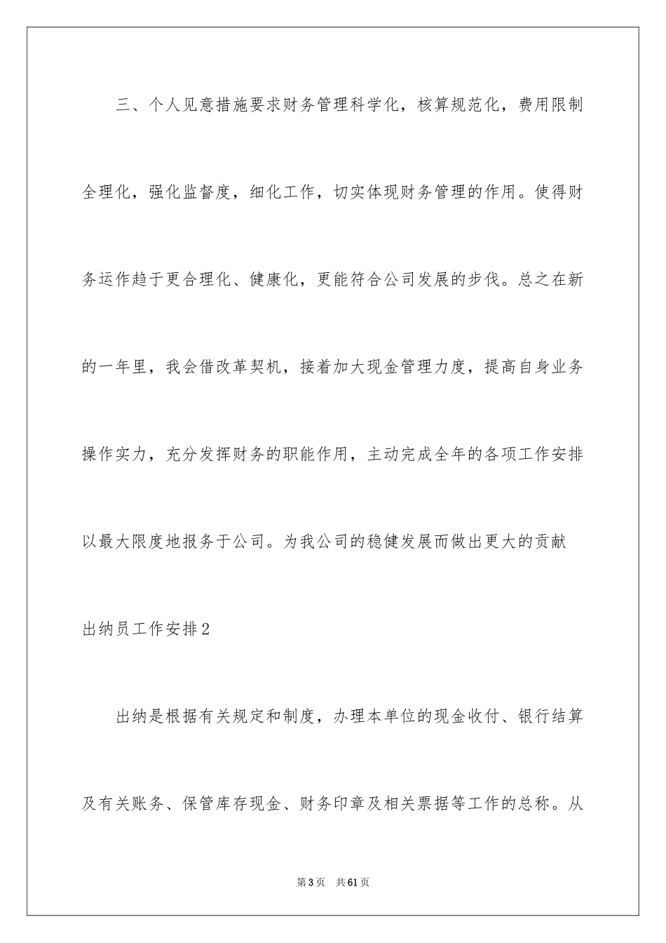 2024出纳员工作计划_1_第3页