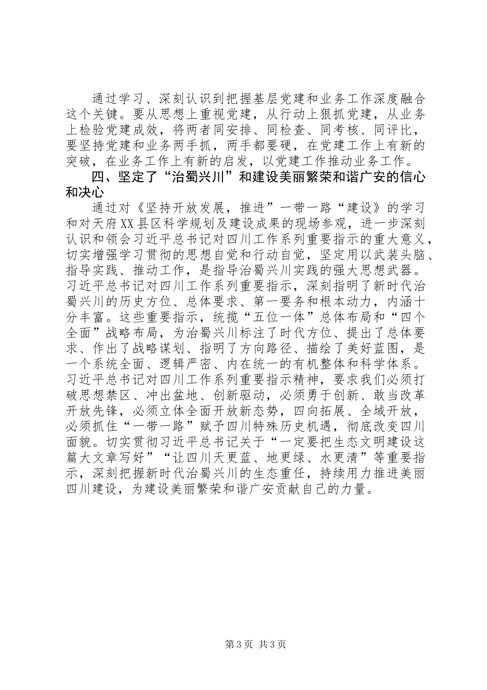 XX年市直机关党务干部培训学习心得_第3页