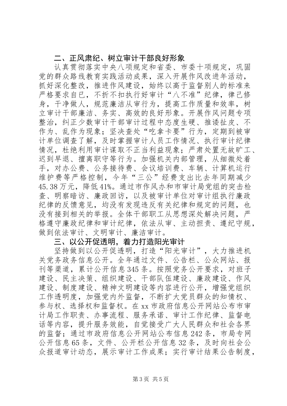 XX年市审计局年度审计工作报告_第3页